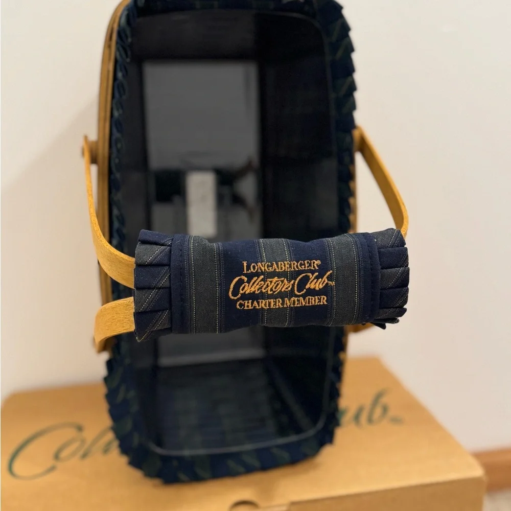 Longaberger Collectors Club Membership Basket Ceramic Charm & Handle Wrap 10205 - Picture 5 of 15